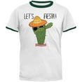 thumbnail image 1 of Cinco De May Cactus Let's Fiesta Party Mens Ringer T Shirt White-Forest MD, 1 of 1
