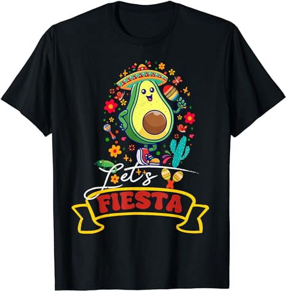 Cinco De Mayo 2024 Mexican Funny Lets Fiesta Avocado T-Shirt - Walmart.com