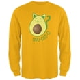 thumbnail image 1 of Cinco De Mayo Avocado Cat Avocato Mens Long Sleeve T Shirt Gold MD, 1 of 1