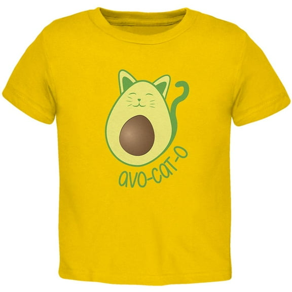 Cinco De Mayo Avocado Cat Avocato Toddler T Shirt Yellow 4T
