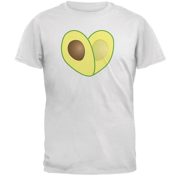 Cinco De Mayo Avocado Heart Mens T Shirt White MD