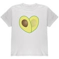thumbnail image 1 of Cinco De Mayo Avocado Heart Youth T Shirt White YMD, 1 of 1