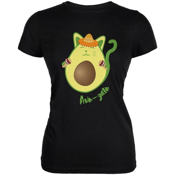 Cinco De Mayo Avogado Avocato Avocado Cat Spanish Juniors Soft T Shirt Black 2XL