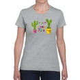 thumbnail image 1 of Cinco De Mayo Big Cactus Shaped T-Shirt Women -Image by Shutterstock, Female Small, 1 of 4