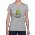 thumbnail image 1 of Cinco De Mayo Cactus Maracas Shaped T-Shirt Women -Image by Shutterstock, Female 3X-Large, 1 of 4