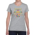 thumbnail image 1 of Cinco De Mayo Color Feathers Shaped T-Shirt Women -Image by Shutterstock, Female XX-Large, 1 of 4