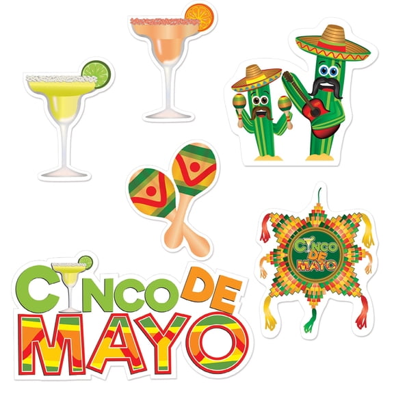 Beistle Cinco De Mayo Cutouts