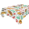 thumbnail image 1 of Cinco De Mayo Design Rectangle Tablecloth, Dust Proof Anti Wrinkle Wipeable Table Cloth Tabletop foration of Dinner Kitchen Wedding Holiday Party 60"x90" Decor Gift, 1 of 7