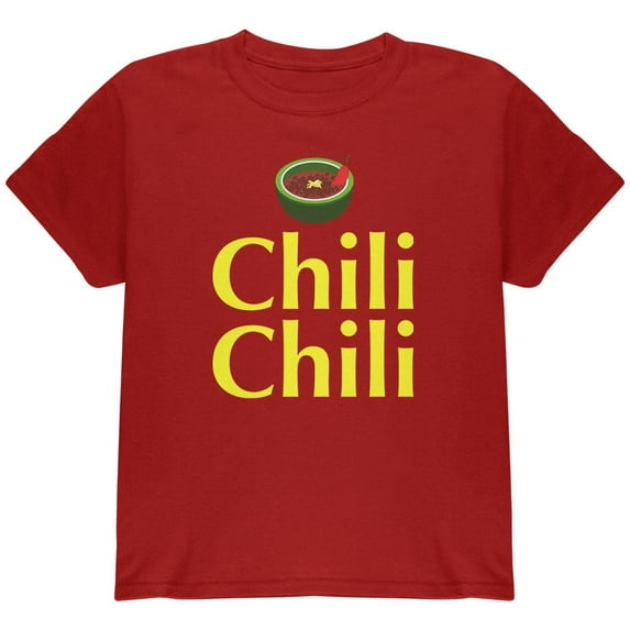 Cinco De Mayo Dilly Dilly Chili Chili Bowl Pepper Youth T Shirt Cardinal Red YLG