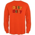 thumbnail image 1 of Cinco De Mayo Dilly Dilly Fiesta Mexican Party Mens Long Sleeve T Shirt Orange LG, 1 of 1