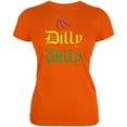 thumbnail image 1 of Cinco De Mayo Dilly Dilly Hot Peppers Juniors Soft T Shirt Orange 2XL, 1 of 1