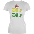 thumbnail image 1 of Cinco De Mayo Dilly Dilly Hot Peppers Juniors Soft T Shirt White X-LG, 1 of 1