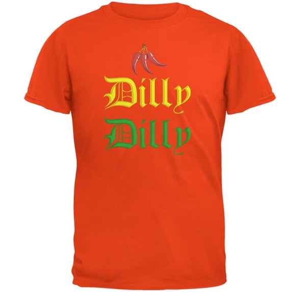 Cinco De Mayo Dilly Dilly Hot Peppers Mens T Shirt Orange X-LG