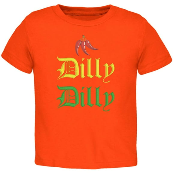 Cinco De Mayo Dilly Dilly Hot Peppers Toddler T Shirt Orange Toddler Size 5/6