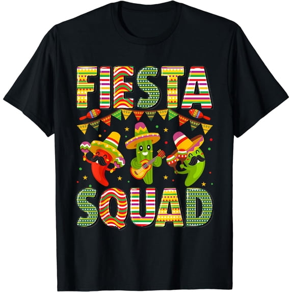 Cinco De Mayo Fiesta Squad Family Matching Group Adults T-Shirt