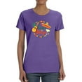 thumbnail image 1 of Cinco De Mayo Guitar Sombrero Shaped T-Shirt Women -Image by Shutterstock, Female Large, 1 of 4
