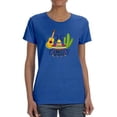 thumbnail image 1 of Cinco De Mayo Guitar W Cactus Shaped T-Shirt Women -Image by Shutterstock, Female XX-Large, 1 of 4