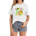 thumbnail image 1 of Cinco De Mayo I Wonder If Tacos Think About Me Too Bold Graphic Design Women's Short Sleeve T-Shirt - Cute Tops for Women, 1 of 5