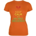 thumbnail image 1 of Cinco De Mayo - Keep Calm First Cinco De Mayo Orange Juniors Soft T-Shirt - 2X-Large, 1 of 1