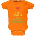 thumbnail image 1 of Cinco De Mayo - Keep Calm First Cinco De Mayo Orange Soft Baby One Piece - 3-6 months, 1 of 1