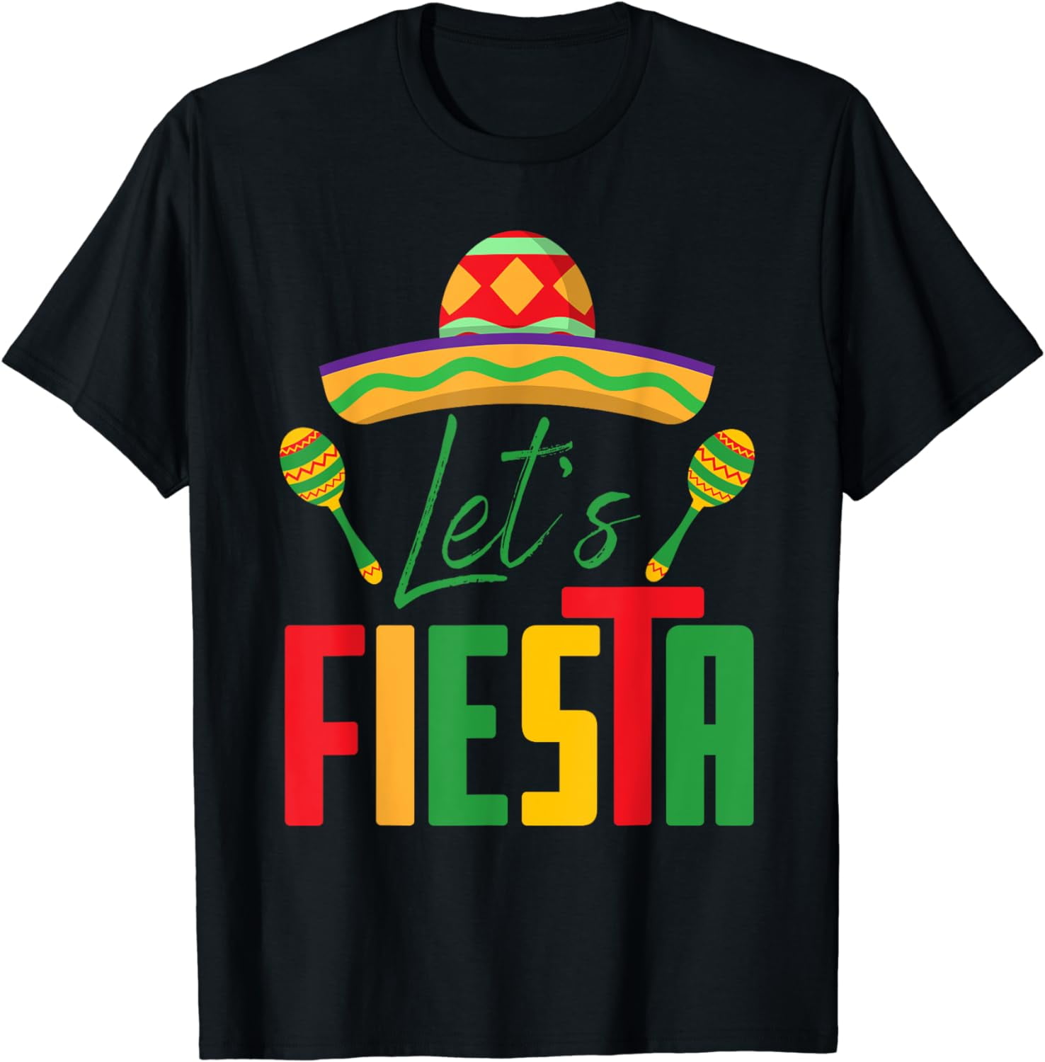 Cinco De Mayo Let's Fiesta Mexican Party Cinco De Mayo Party T-Shirt ...