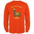 thumbnail image 1 of Cinco De Mayo Llama Fiesta Mens Long Sleeve T Shirt Orange SM, 1 of 1