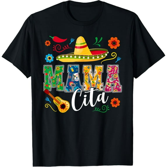 Cinco De Mayo Mamacita Flower Mama Cita Mexican T-Shirt