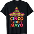 thumbnail image 1 of Cinco De Mayo Mexican Fiesta 5 De Mayo Men Women T-Shirt men and women can wear, black, white, gifts, 1 of 4