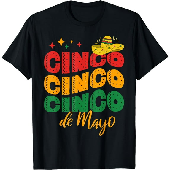 Cinco De Mayo Mexican Fiesta for Womens Mens Kids 5 De Mayo T-Shirt