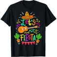 thumbnail image 1 of Cinco De Mayo Mexican Guitar Cactus for Men Women Boys Girls T-Shirt, 1 of 5