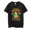thumbnail image 1 of Cinco De Mayo Mexican Holy Guacamole Fiesta Time T-Shirt Casual Short Sleeve Round Neck Tops T-shirts, 1 of 4