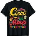thumbnail image 1 of Cinco De Mayo Mexican Taco Funny 5 De Mayo Lets Fiesta Party T-Shirt men and women can wear, black, white, gifts, 1 of 4
