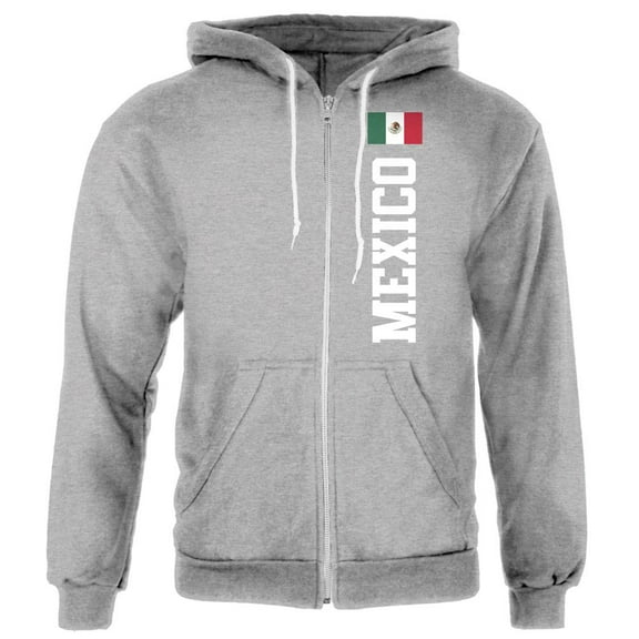 Cinco De Mayo Mexico Flag World Cup Mens Full Zip Hoodie Heather 2XL