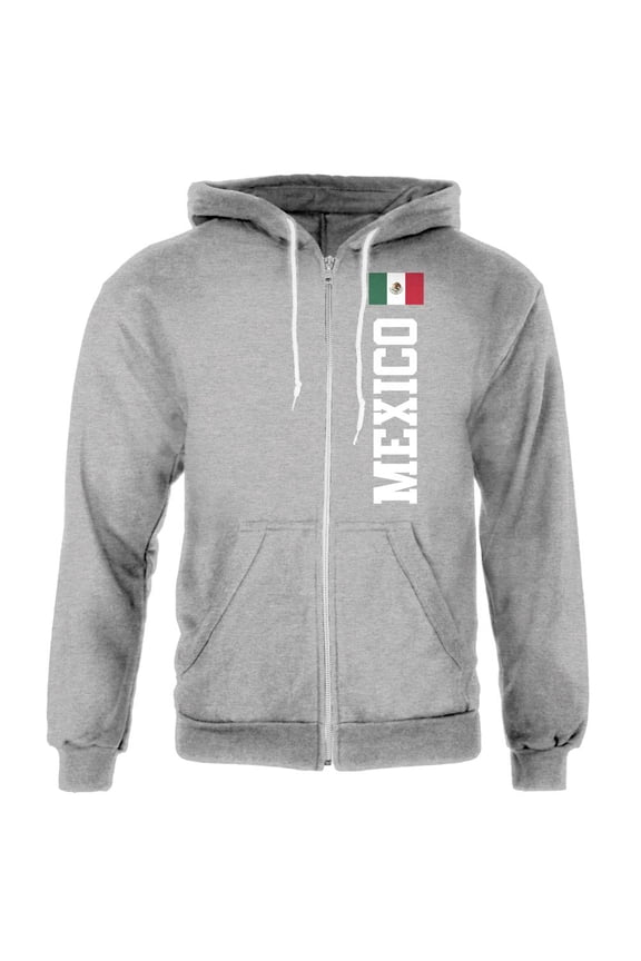 Cinco De Mayo Mexico Flag World Cup Mens Full Zip Hoodie Heather MD
