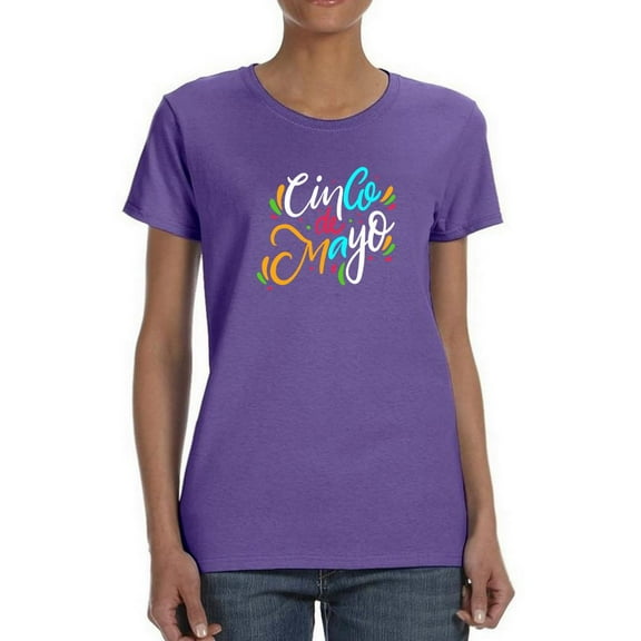 Cinco De Mayo Minimalistic Shaped T-Shirt Women -Image by Shutterstock, Female x-Large
