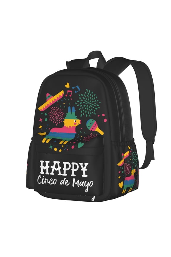 Cinco De Mayo Multipurpose Backpack Lightweight School Work Large Capacity Laptop Packsack Picnic Camping Travel Backpacks