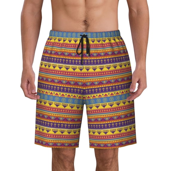 Cinco De Mayo Of Taco Pattern Men'S Beach Pants Quick Dry Short Swim Trunks With With Pockets And Mesh Lining Swimwear Beach Bathing Shorts Xx-Large