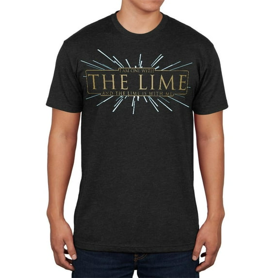 Cinco De Mayo One With The Lime Funny Force Mens Soft T Shirt Vintage Black MD