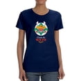 thumbnail image 1 of Cinco De Mayo Paper Calavera Shaped T-Shirt Women -Image by Shutterstock, Female Small, 1 of 4