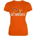 thumbnail image 1 of Cinco De Mayo Pinata Get Wrecked Juniors Soft T Shirt Orange X-LG, 1 of 1