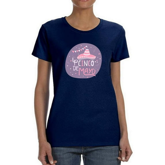Cinco De Mayo Poster Vintage Shaped T-Shirt Women -Image by Shutterstock, Female x-Large