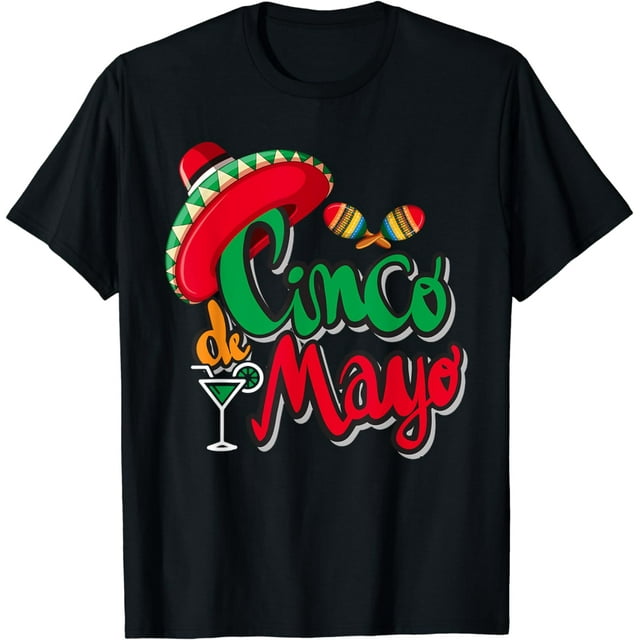 Cinco De Mayo Sombrero Men Women Mexican Taco Party Fiesta T-Shirt ...