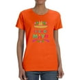 thumbnail image 1 of Cinco De Mayo Sombrero Shaped T-Shirt Women -Image by Shutterstock, Female Large, 1 of 4