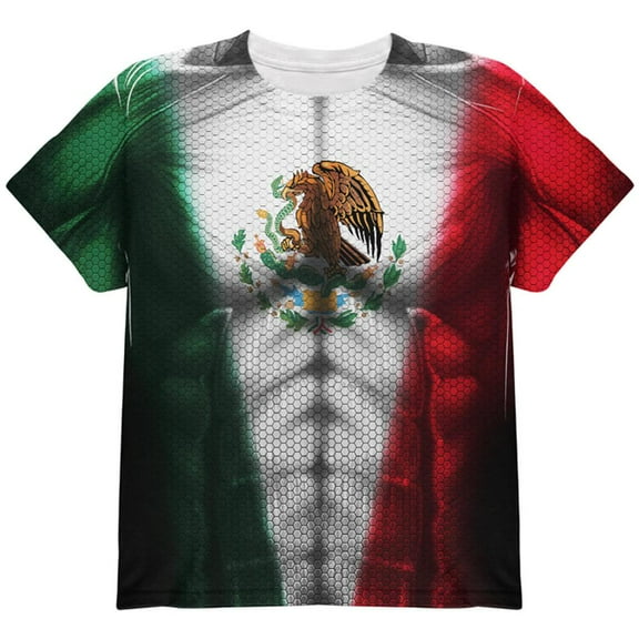 Cinco De Mayo Super Mexicano All Over Youth T Shirt Multi YSM