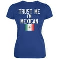 thumbnail image 1 of Cinco De Mayo - Trust Me I'm Mexican Juniors Soft T Shirt Royal SM, 1 of 1