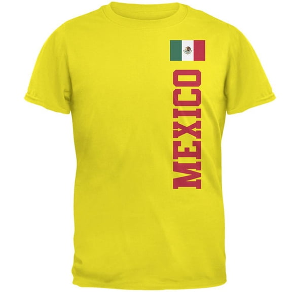 Cinco De Mayo World Cup Mexico Mens T Shirt Bright Yellow SM