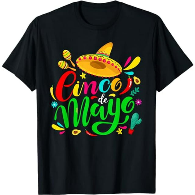 Cinco De Mayo for Mens Womens Kids Mexican Fiesta 5 De Mayo T-Shirt ...