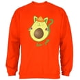 thumbnail image 1 of Cinco de Mayo Avogado Avocato Avocado Cat Spanish Mens Sweatshirt Orange X-LG, 1 of 1