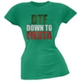 thumbnail image 1 of Cinco de Mayo - DTF, Down to Fiesta Kelly Green Soft Juniors T-Shirt - Large, 1 of 1