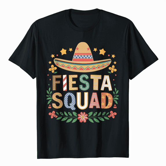Cinco de Mayo Fiesta Squad Family Matching Group Adults Kids T-Shirt
